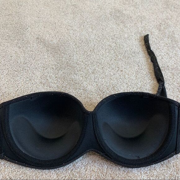 Sogno D’oro Black gold glitter bikini top size 44/US12 - Picture 6 of 10